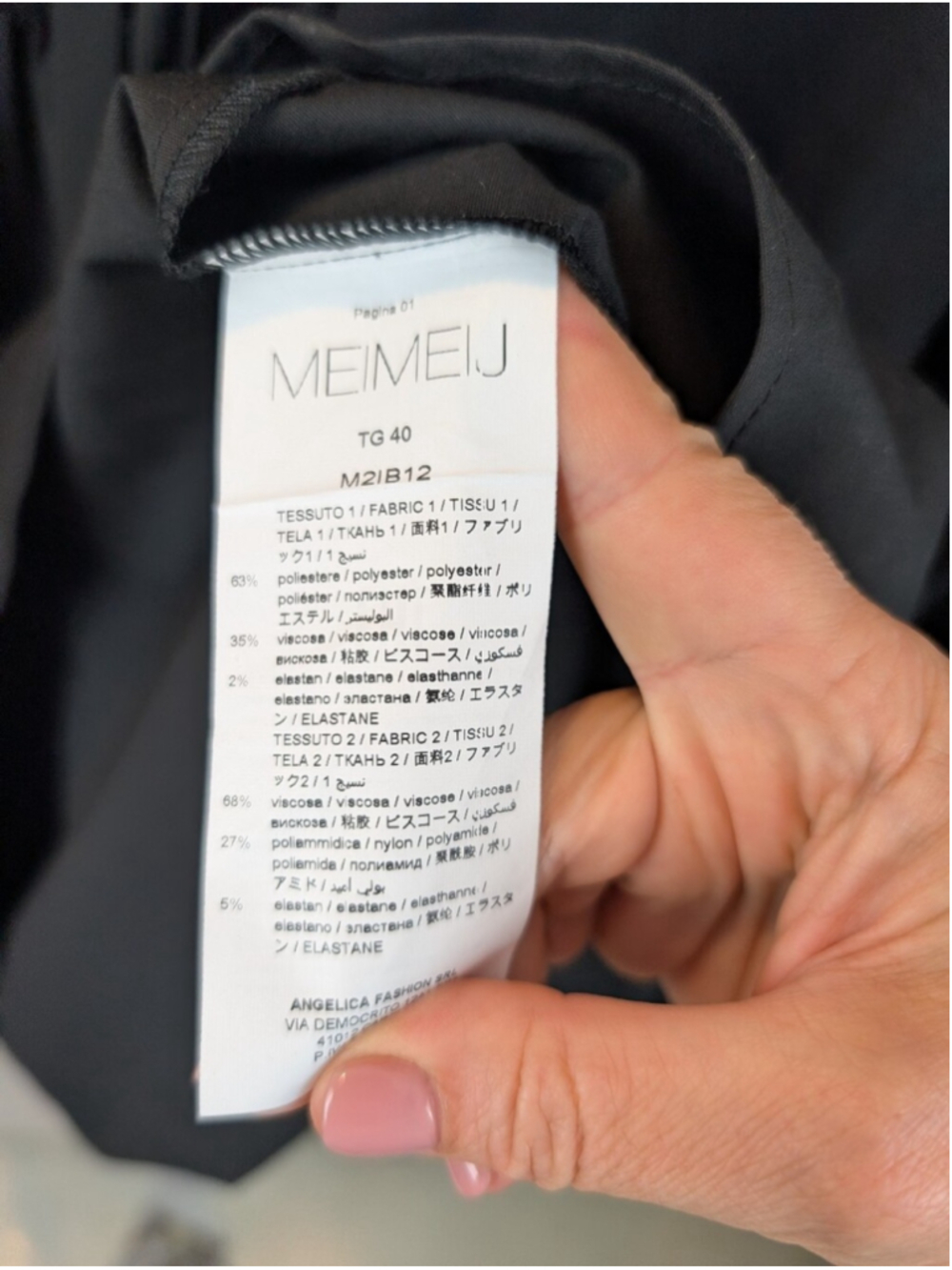 Meimeij Black Dress With Removable Collar Size 4(40) BNWT - Picture 5 of 11
